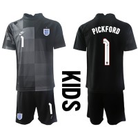 England Jordan Pickford #1 Keeper Fotballklær Hjemmedraktsett Barn VM 2022 Kortermet (+ korte bukser)